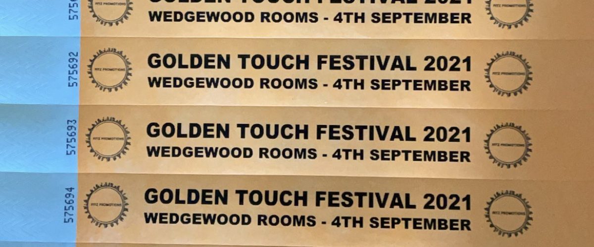 golden touch festival wristbands